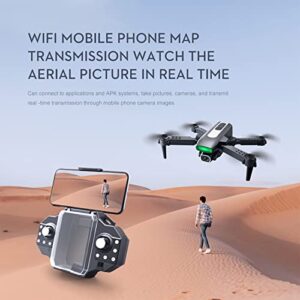 Hedgx Mini WiFi FPV Drone With 4K HD Dual Camera Altitude Hold Mode Foldable RC Drone Quadcopter Circle Fly, Route Fly, Altitude Hold, Headless Mode, Gift for Family