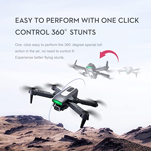Hedgx Mini WiFi FPV Drone With 4K HD Dual Camera Altitude Hold Mode Foldable RC Drone Quadcopter Circle Fly, Route Fly, Altitude Hold, Headless Mode, Gift for Family