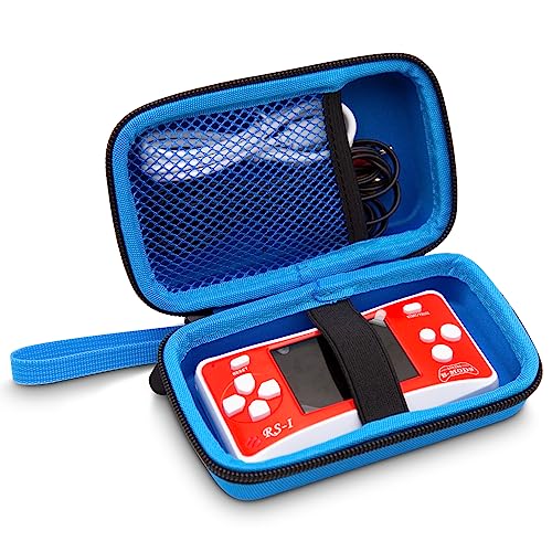 Travel Case for EASEGMER RS-8M RS-1 for HigoKids Q4 Kids Handheld Game Portable Video Game Player (Blue)