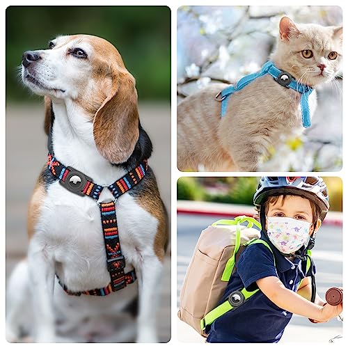 SANKALA Waterproof Airtag Case for Dog Collar, [4 Pack] Airtag Dog Collar Holder, TPU & Silicone Full Body Covered Anti-Lost Apple Air Tag Collar Holder Protective Airtag Case for Pet Collar