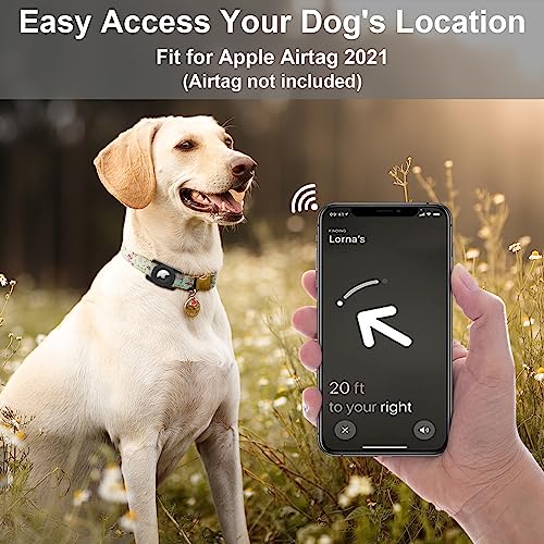 SANKALA Waterproof Airtag Case for Dog Collar, [4 Pack] Airtag Dog Collar Holder, TPU & Silicone Full Body Covered Anti-Lost Apple Air Tag Collar Holder Protective Airtag Case for Pet Collar