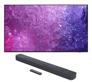 samsung qn50qn90cafxza 50 inch neo qled smart tv with 4k upscaling with a bar-300 5.0ch soundbar with multibeam sound and dolby atmos (2023)