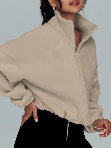 AUTOMET Womens Oversized Sweatshirts Zip Up Fleece Bomber Jackets Hoodies Winter Long Sleeve Fall Crop Coats Puffers Sherpa Trendy Fall Outfits Tops Fashion Clothes 2023