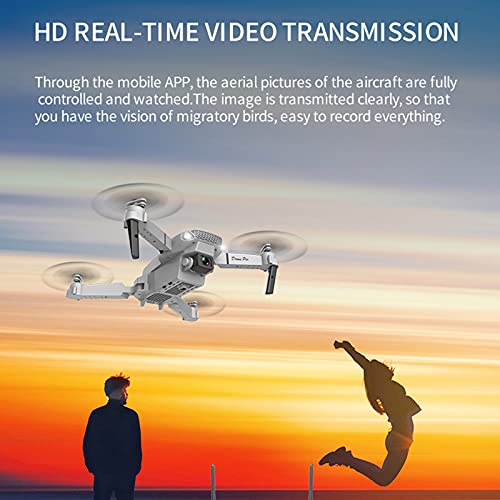 Remote Control Drones with Camera for Adults 4K & 1080P, Flying Toys with 3-level Flight Speed 4 Channel Fpv Mini Drones with Camera Rc Plane Helicopters Cool Stuff Gifts for Men (White)