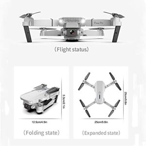 Remote Control Drones with Camera for Adults 4K & 1080P, Flying Toys with 3-level Flight Speed 4 Channel Fpv Mini Drones with Camera Rc Plane Helicopters Cool Stuff Gifts for Men (White)