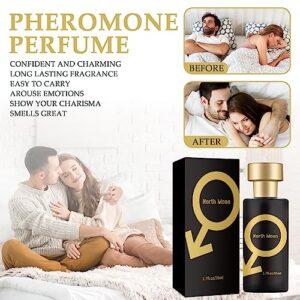 JJGPGISIS Golden Luring Her Cologne - The Ultimate Pheromone Perfume for Men to Attract Women（50ml） (1pcs)