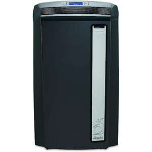 de'longhi 12,500 btu portable air conditioner with heat pump and dehumidifier - (renewed), black,(crtdlpacan125hprb)