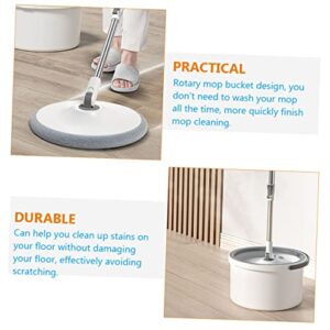 Hemoton Disc Mop Microfiber Cleaner Window Glass Cleaner Household Cleaner Floor Wet Mop Bucket Floor Mop Cleaning Mop Replacement Heads Dust Mop for Floor Cleaning Mop for Hardwood Glass