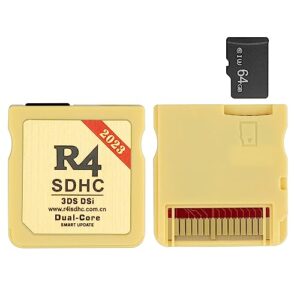 Upgraded 2023 SDHC Wood Version Plus Card with 64GB TF Micro SD Card for Nintendo DS DSI 2DS 3DS NDS, No Game Timebomb