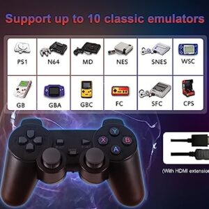 Magcubic Wireless Old Game Console Android TV Stick, Old Game Stick 8K HDMI Output, Plug & Play Video Game Stick 10000+ Games, 64G, 3D, 10 Emulators Dual 2.4G Wireless Controllers