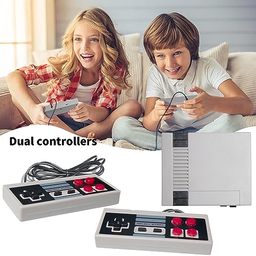 Retro Game Console Classic Mini Video Retro Game System Built-in 777 Games and 2 Controllers, 8-Bit Video Game System AV Output Plug & Play for Adults and Kids Birthday Gifts.