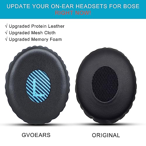 Ear Pads Replacement for Bose On-Ear 2 Headphones, GVOEARS Ear Cushion Pad for Bose OE2 / OE2i / SoundTrue On-Ear/SoundLink On-Ear Wireless Headphones, Durable & Longer Lasting