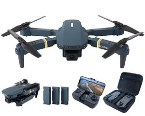 super endurance foldable drone with camera for beginners– long flight time, wifi fpv quadcopter with 120°wide-angle hd camera, optical flow positioning, follow me, dual cameras(3 batteries) v2