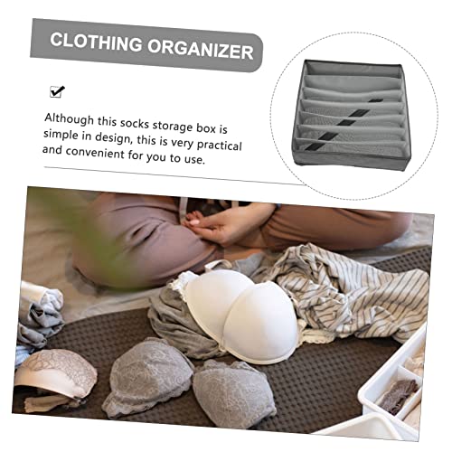 COLLBATH Fabric Sock Box Clothes Drawers Storage Totes for Clothes Hanging Drawers for Closet Drawer Organizer Clothes Drawer Underwear Organizer Panty Organizers Sock Container Sock Case