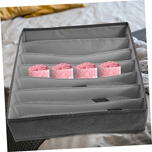 COLLBATH Fabric Sock Box Clothes Drawers Storage Totes for Clothes Hanging Drawers for Closet Drawer Organizer Clothes Drawer Underwear Organizer Panty Organizers Sock Container Sock Case