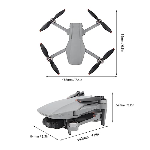 TUORE 4K Camera Drone, Multiple Shooting Modes Brushless Motor DF816D Mini Drone for Shooting Lakes for Shooting Mountains (Dual Battery)