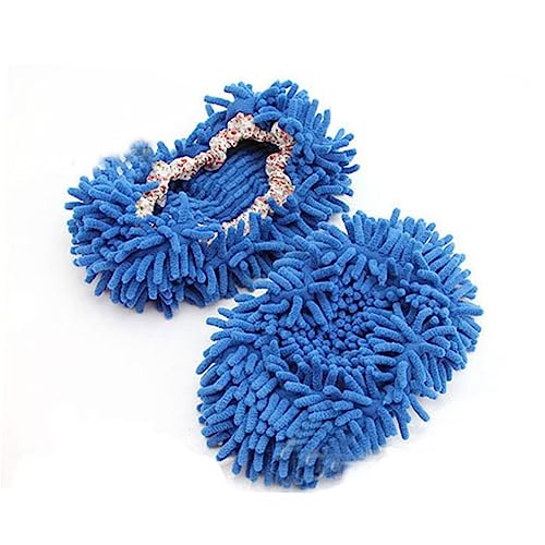 DECHOUS Soft Slippers Household Cleaner Microfiber Cleaner Floor Polishing Shoe Mop Floor Cleaning Socks Floor Dusting Shoes Cover to Make Them Act As Mop Slippers to Mop The Wood The Lazy