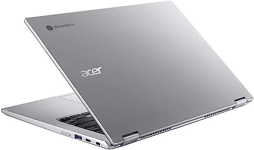 Acer 2023 Newest Spin 2-in-1 Convertible Chromebook, AMD Ryzen 3 3250C(Up to 3.5GHz), 14 Inch FHD IPS Touchscreen, 8GB RAM, 128GB eMMC, 128GB Micro SD Card, WiFi, Backlit Keyboard, Chrome OS, Silver