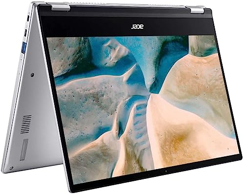 Acer 2023 Newest Spin 2-in-1 Convertible Chromebook, AMD Ryzen 3 3250C(Up to 3.5GHz), 14 Inch FHD IPS Touchscreen, 8GB RAM, 128GB eMMC, 128GB Micro SD Card, WiFi, Backlit Keyboard, Chrome OS, Silver