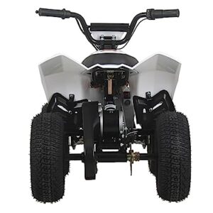 SYX MOTO ATV CUB Electric Mini Dirt Quad 4 Wheeler EPA Approved for kids up to 110lbs,BLACK