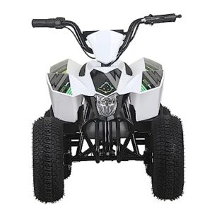 SYX MOTO ATV CUB Electric Mini Dirt Quad 4 Wheeler EPA Approved for kids up to 110lbs,BLACK