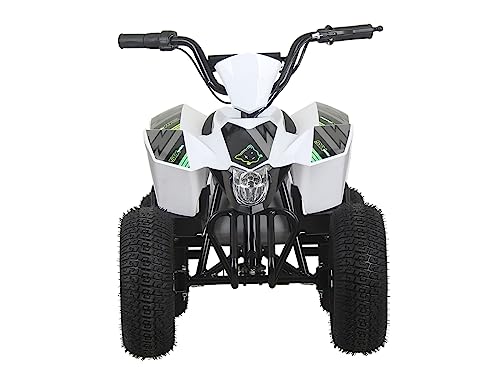 SYX MOTO ATV CUB Electric Mini Dirt Quad 4 Wheeler EPA Approved for kids up to 110lbs,BLACK