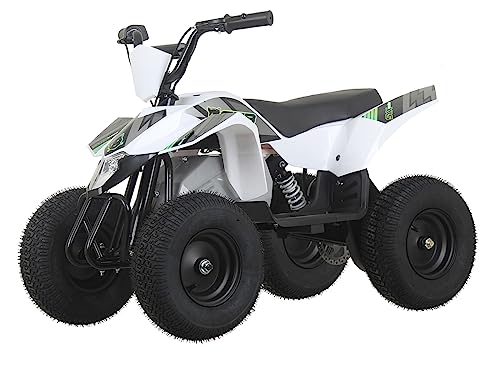 SYX MOTO ATV CUB Electric Mini Dirt Quad 4 Wheeler EPA Approved for kids up to 110lbs,BLACK