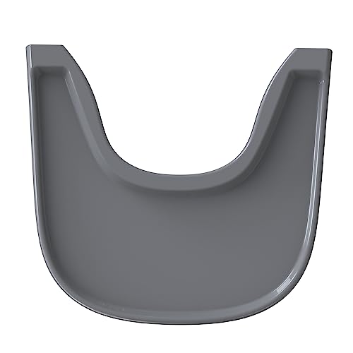 BPA-Free Plastic High Chair Tray Compatible with Stokke Tripp Trapp Chair - Shining Surface and Stronger Suction Power - Accessories for Stokke Tripp Trapp Chair (Grey)