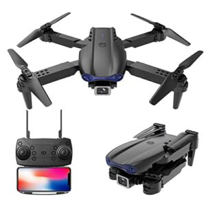 rc drones with camera for adults 2.4ghz mini drone with dual 1080p lens, altitude hold headless mode one key start speed, rc quadcopter plane fpv drone remote control airplane cool stuff