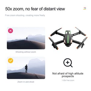 RHOOTZ Foldable Drones with 4k 90° ESC Cameras for Adult Beginners, Mini C Quadcopter Toys Gifts WiFi FPV UAV Live Video with 360° Roll, Obstacle Avoidance, Trajectory Flight,Dynamic Lighting