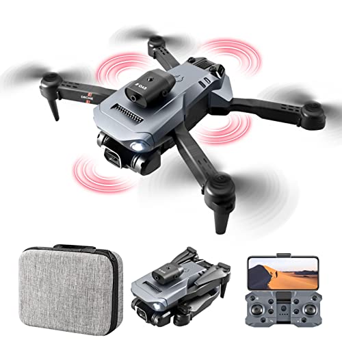 Rc Drones With Camera for Adults & Beginners Mini Drone with Dual 1080P Lens, Altitude Hold Headless Mode One Key Start, Rc Quadcopter Plane Fpv Drone Remote Control Airplane Cool Stuff (Black)