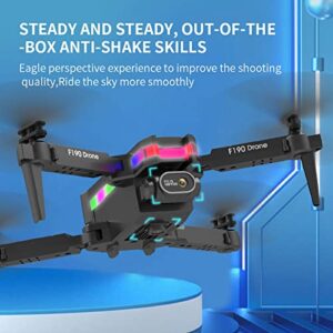 Mini Drone Rc Drones With Camera for Adults 1080P HD Fpv Drone with Two Batterys, Altitude Hold Headless Mode One Key Start Speed Adjustment, Rc Quadcopter Plane for Beginners Cool Stuff (Black)