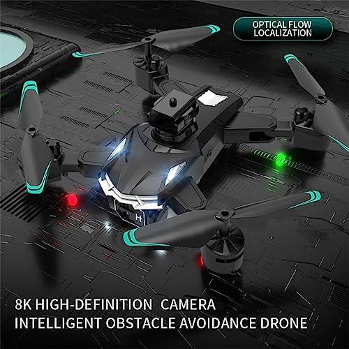 LNATOVI 2023 New FPV Camera Drone - Gesture Control & User-Friendly for Beginner & Multifunctional & Unlimited Enjoyment & Cool Light (BK)