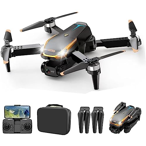 Mini Drone with 1080P Dual HD Camera - Drones for Adults with Carrying Case, Foldable Remote Control Toys Gifts Small Drones for Kids, One Key Start, Altitude Hold, Headless Mode