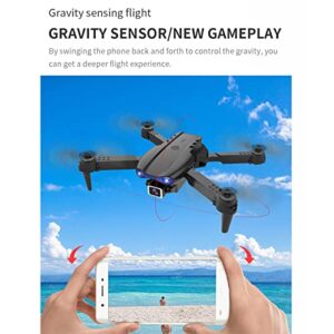 ZZKHGo Mini Drone with 1080P Dual HD Camera for Adults - Foldable Remote Control Small Drone with Camera, One Key Start, Altitude Hold, Headless Mode, Toys Gifts for Kids and Adults