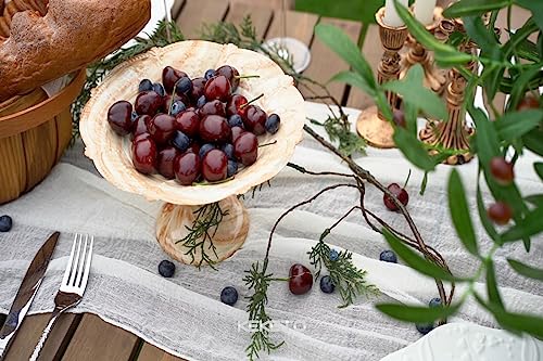 Keketo Ivory Gauze Rustic Cheesecloth Table Runner 120 Inch 10 FT for Wedding Baby Shower Bridal Shower Birthday Engagement Garden Outdoor Party Long Sheer Boho Decorations