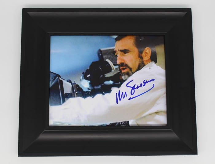 Goodfellas Director Martin Scorsese Authentic Signed Autographed 8x10 Glossy Photo Gallery Framed Loa