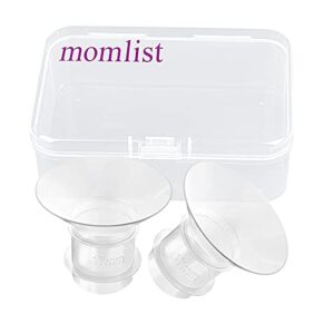 momlist 17mm breast pump flange insert, compatible with momcozy s9/s10/s12/s9 pro/s12 pro/tsrete wearable breast pump 2pcs