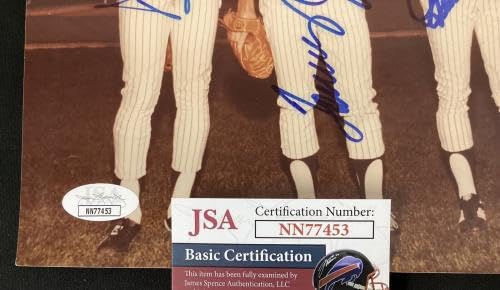 Reggie Jackson Signed Photo 8x10 Photo Baseball Gossage Auto Damage JSA 14 - Autographed MLB Photos