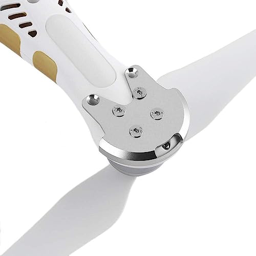 WEHOMY Drone Accessories 4pcs Metal Reinforcement Plate Kit Propeller Protection Motor Mount Base Protect for DJI Phantom 3 Series Drone P3 Pro/Adv/Sta Replaceable (Color : Silver)