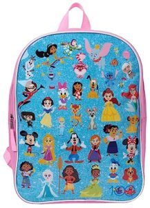 disney 100 15" backpack minnie daisy tiana elsa belle ariel mirabel kids pink