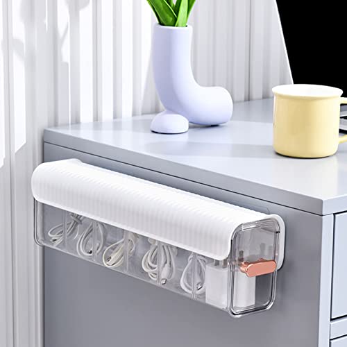 Zerodis Wall Underwear Organizer, Dustproof Wall Mount Drawer Storage Box Detachable Socks Divider for Clothes Lingerie Underwear Ties (White)