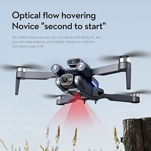 A13 drones with camera for adults 4k HD dual camera Automatic obstacle avoidance One Touch Take-off and Landing Trajectory flight (Black)