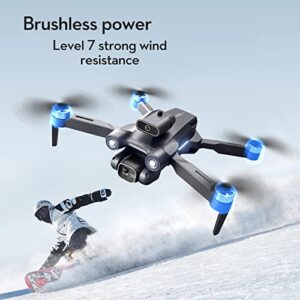 A13 drones with camera for adults 4k HD dual camera Automatic obstacle avoidance One Touch Take-off and Landing Trajectory flight (Black)