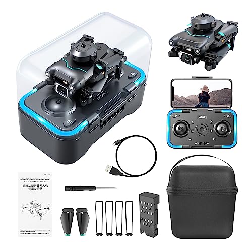 RHOOTZ S96 Foldable OAS Drones with 4K Camera for Adults Beginners, Mini FPV RC Quadcopter UAV for Kids Toys Gifts, with Altitude Hold, Headless Mode, Gesture Camera, Track Flight, Gravity Sensor