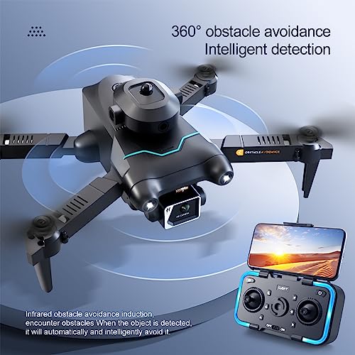 RHOOTZ S96 Foldable OAS Drones with 4K Camera for Adults Beginners, Mini FPV RC Quadcopter UAV for Kids Toys Gifts, with Altitude Hold, Headless Mode, Gesture Camera, Track Flight, Gravity Sensor