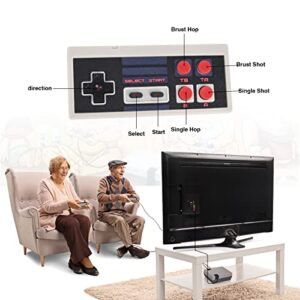 Feliexez Retro Game Console, Game Console Emulator with 621 Built-in Old Games, 1080P Video Gaming Console HDMI Output, 8-Bit Plug and Play Video Game System for TV, for Adults, Kids Family as Gift