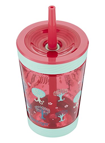 Contigo Kids Spill-Proof 14oz Tumbler & Kids Spill-Proof 14oz Tumbler with Straw and BPA-Free Plastic, Fits Most Cup Holders and Dishwasher Safe, Sprinkles Pink