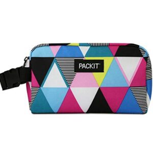 PackIt Freezable Snack Box, Triangle Stripes & Freezable Snack Bag, Polka Dots