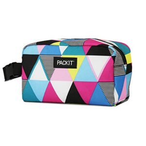 PackIt Freezable Snack Box, Triangle Stripes & Freezable Snack Bag, Polka Dots